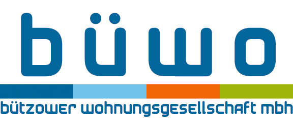 Logo: Schriftzug  büwound bützower wohnungsgesellschft mbh
