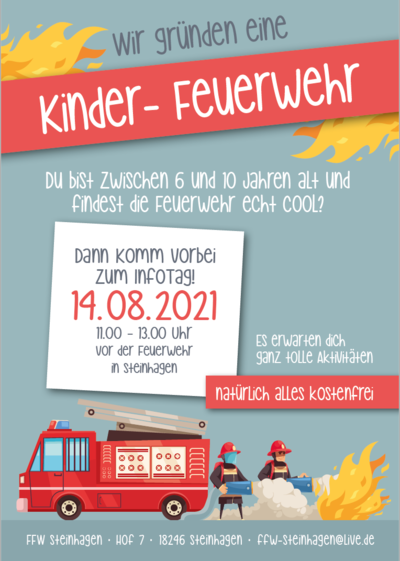 Bild vergr&ouml;&szlig;ern: Kinder-Feuerwehr Steinhagen 