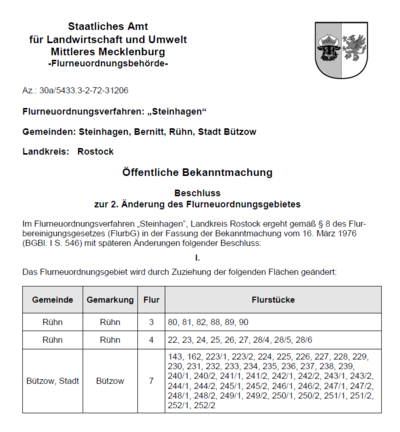 Bild vergr��ern: �BK Flurneuordnungsverfahren Steinhagen