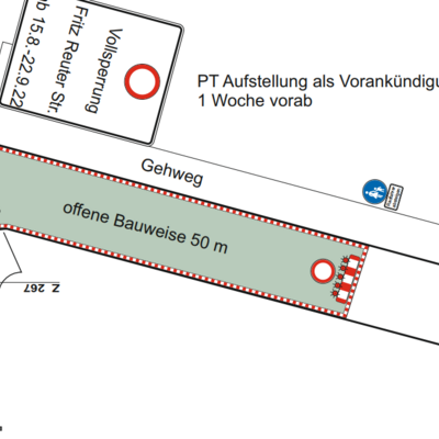Fritz-Reuter-Straße Vollsperrung