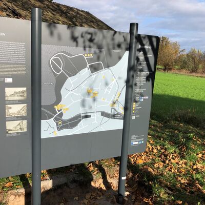 Bild vergr&ouml;&szlig;ern: Einstiegsschild am Radfernweg