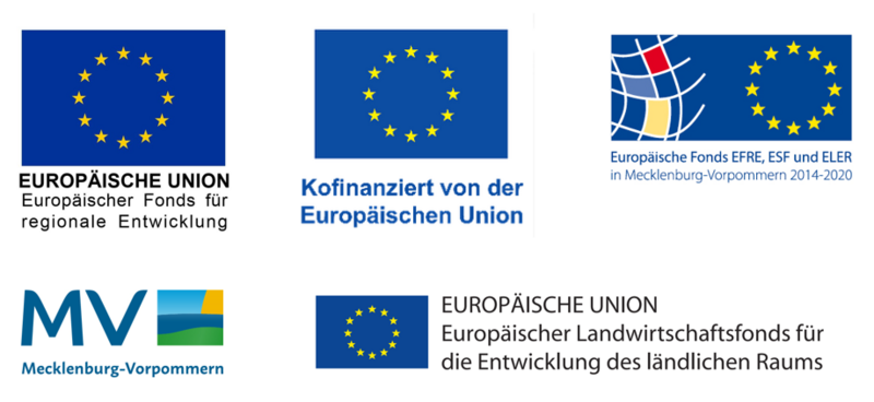 Bild vergrößern: Förderung EU, MV alle Logos