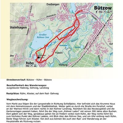 Bild vergr&ouml;&szlig;ern: Route 1 - Kloster R&uuml;hn, 8 km