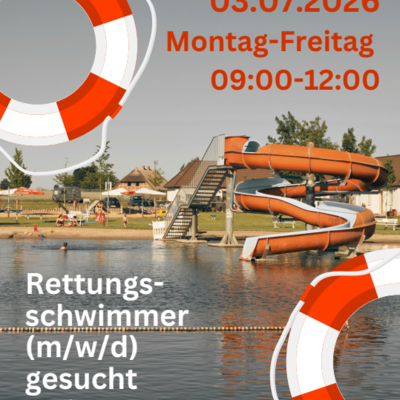 Rtetungsschwimmer gesucht