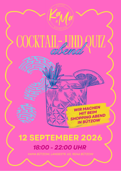 Bild vergr&ouml;&szlig;ern: Cocktail- und Quizabend im KaMa